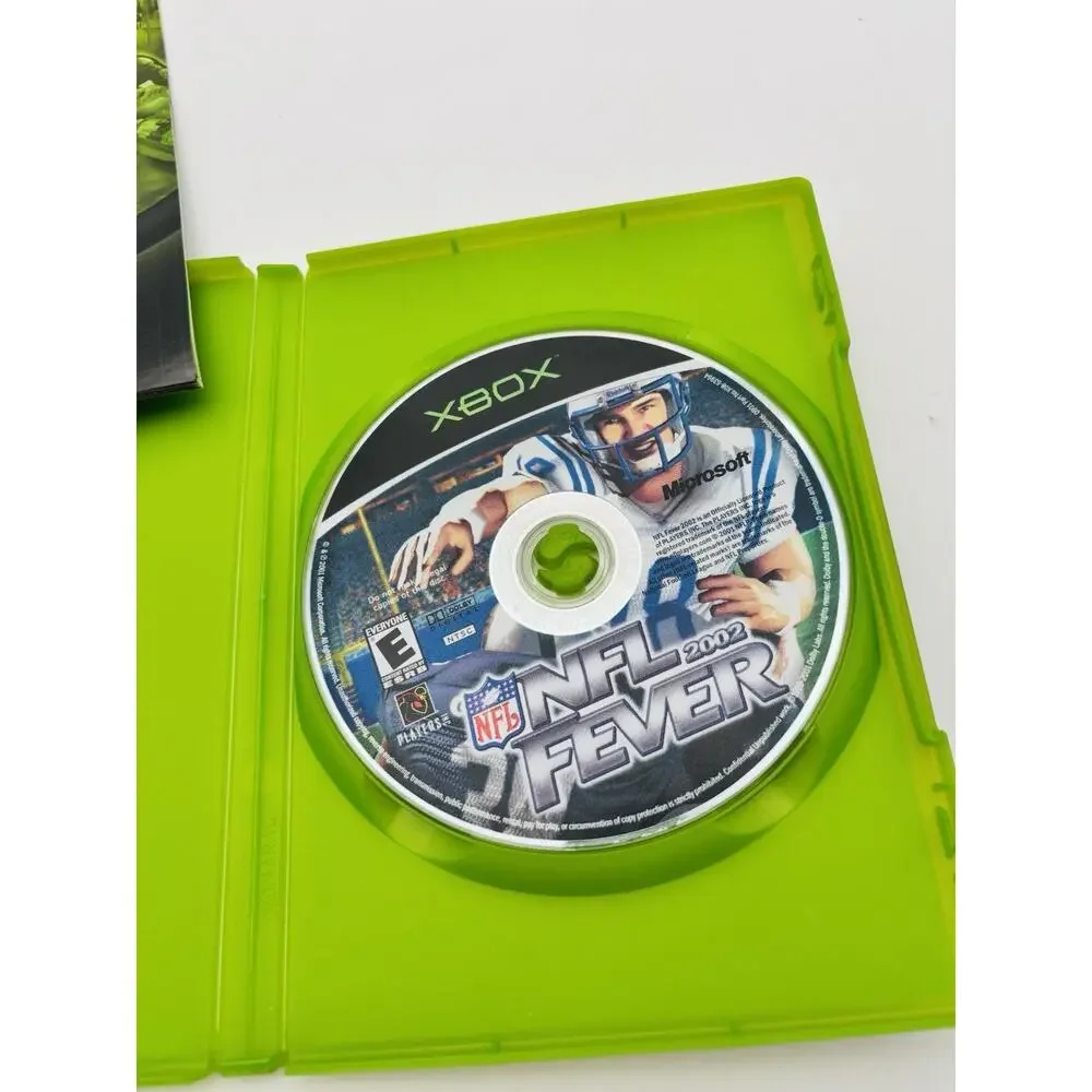 NFL Fever 2002 (Microsoft Xbox, 2001) Complete Tested Working - VG Condition CIB